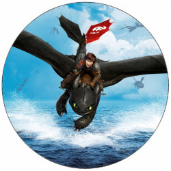 Jedlý papír Jak vycvičit draka Bezzubka a Škyťák 19,5 cm