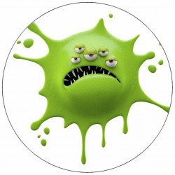 Jedlý papír příšerka rozteklá 19,5 cm