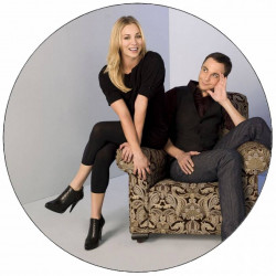 Jedlý papír The big bang theory - Teorie velkého třesku Penny a Sheldon 19,5 cm