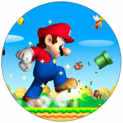 Jedlý papír Super Mario v akci 19,5 cm