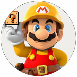 Jedlý papír Super Mario s kartičkou 19,5 cm