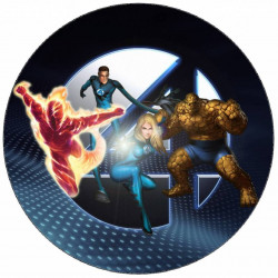 Jedlý papír Fantastická čtyřka 19,5 cm