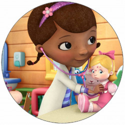 Jedlý papír Doktorka Plyšáková a nemocná panenka 19,5 cm