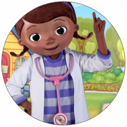 Jedlý papír Doktorka Plyšáková v plášti 19,5 cm