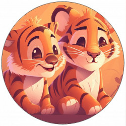 Jedlý papír tygříci 19,5 cm