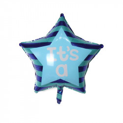Fóliový balónek hvězda modrá 56cm - Cakesicq