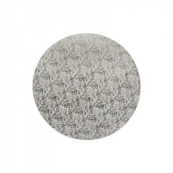 Pevná podložka stříbrná 25cm kulatá síla 1,2cm - Cakesicq