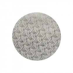 Pevná podložka stříbrná 30cm kulatá síla 1,2cm - Cakesicq