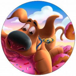 Jedlý papír Scooby a donut 19,5 cm