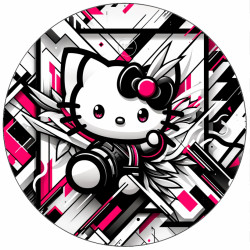 Jedlý papír Hello Kitty fotografka 19,5 cm