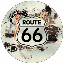 Jedlý papír Route 66 vintage 19,5 cm