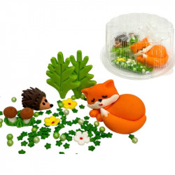 Cukrový figurka lesní zvířátka