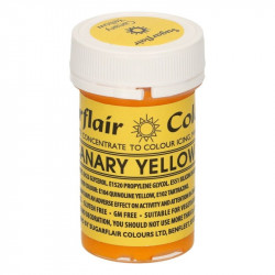 Gelová barva canary yellow 25g - Sugarflair