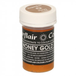 Gelová barva honey gold pastelová 25g - Sugarflair