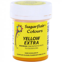 Gelová barva extra yellow 42g - Sugarflair