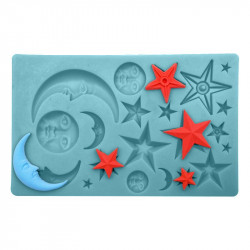 Silikonová formička vesmír 18x11cm - Cakesicq