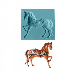 Silikonová formička kůň 8x7,5cm - Cakesicq