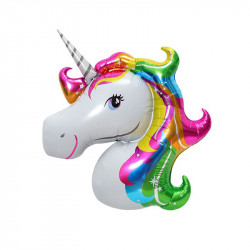 Fóliový balónek barevný jednorožec 105cm - Cakesicq