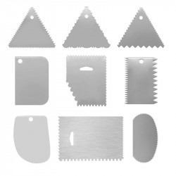 Sada stěrek na okraje dortů 9ks - Cakesicq