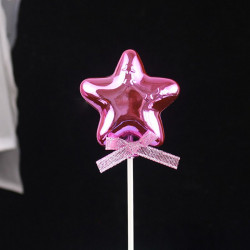 Zápich do dortu růžová hvězdička - Cakesicq