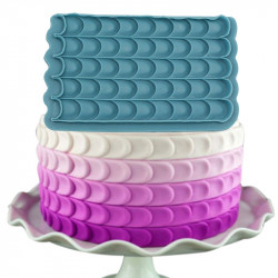 Silikonová formička na povrchy šupiny 17x10,5cm - Cakesicq