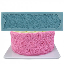 Silikonová formička na povrchy růže 32,5x9,5cm - Cakesicq