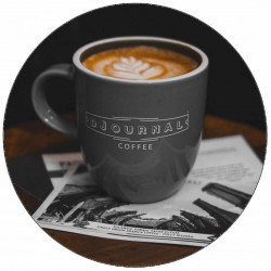 Jedlý papír hrneček s kávou 19,5 cm