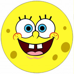 Jedlý papír Sponge Bob a kamarádi 19,5 cm