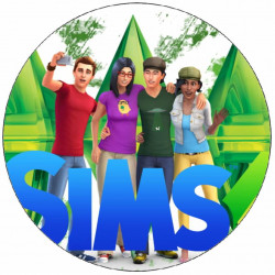 Jedlý papír The Sims 4 herní postavy 19,5 cm