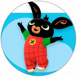 Jedlý papír králíček Bing hopsající 19,5 cm