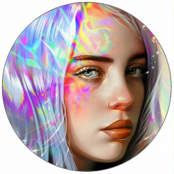 Jedlý papír Billie Eilish ilustrace 19,5 cm