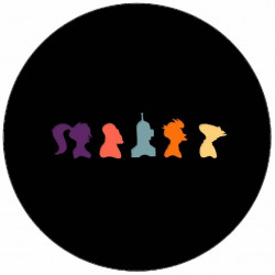 Jedlý papír Futurama ikony postav 19,5 cm