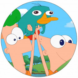 Jedlý papír Phineas a Ferb 19,5 cm