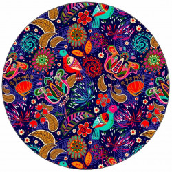 Jedlý papír barevný folklórní vzor 19,5 cm