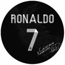 Jedlý papír Cristiano Ronaldo podpis 19,5 cm