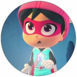 Jedlý papír StarBeam Zoe jako superhrdinka 19,5 cm