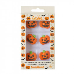 Cukrové zdobení dýně 6ks - Decora