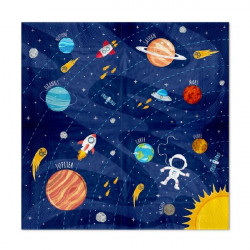 Papírové ubrousky vesmír 10ks 33x33cm - Party Pal