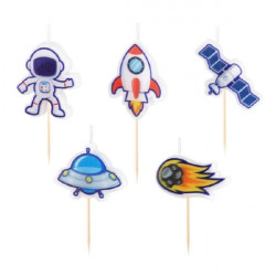 Svíčky vesmír 5ks - Party Pal