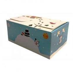 Krabička na cukroví sněhuláci 16x11x5cm - Alvarak