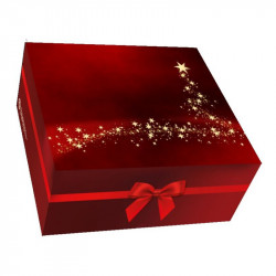 Krabička na cukroví červená 22x20x9,7cm - Alvarak