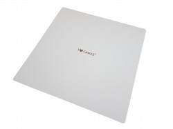 Pevná dřevovláknitá bílá podložka čtvercová 20x20cm - I LOVE CAKES