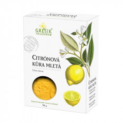 Citrónová kůra mletá 30g - Grešík