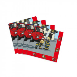 Papírové ubrousky hasiči  33x33cm 20ks - tib