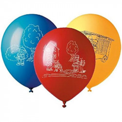 Latexové balónky hasiči 7ks - tib