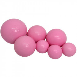 Čokoládové koule 7ks růžové