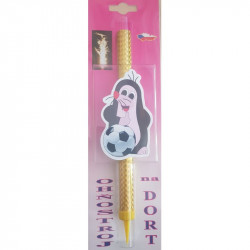 Dortová fontána krtek fotbalista - 1ks - PREZENT