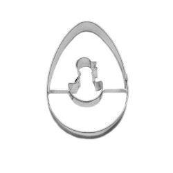 Vykrajovátko vajíčko/kuře ve skořápce 38x54 mm - Smolík