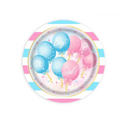 Papírový talíř balónky 23cm 10ks - Cakesicq