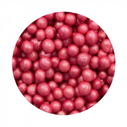 Cukrovo-rýžové perly tmavě růžové 7mm 1kg - I LOVE CAKES